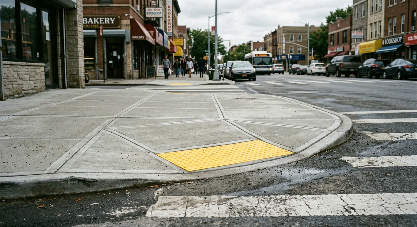 ADA sidewalk by Belmont Concrete Co.